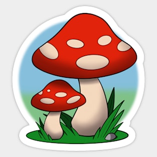 Mushrooms Sticker